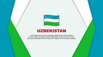 uzbequistão bandeira abstrato fundo Projeto modelo. uzbequistão independência dia bandeira desenho animado vetor ilustração. uzbequistão fundo