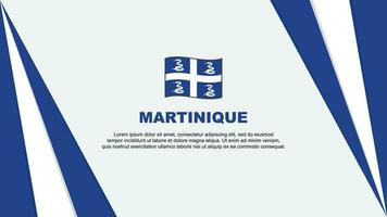 Martinica bandeira abstrato fundo Projeto modelo. Martinica independência dia bandeira desenho animado vetor ilustração. Martinica bandeira