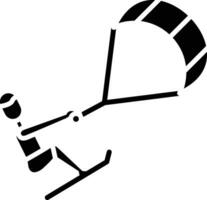 ícone de vetor de kitesurf