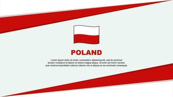 Polônia bandeira abstrato fundo Projeto modelo. Polônia independência dia bandeira desenho animado vetor ilustração. Polônia Projeto