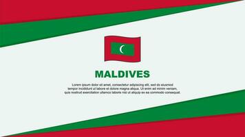 Maldivas bandeira abstrato fundo Projeto modelo. Maldivas independência dia bandeira desenho animado vetor ilustração. Maldivas Projeto