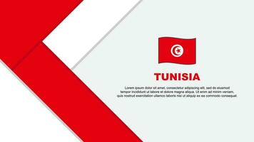 Tunísia bandeira abstrato fundo Projeto modelo. Tunísia independência dia bandeira desenho animado vetor ilustração. Tunísia ilustração