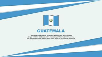 Guatemala bandeira abstrato fundo Projeto modelo. Guatemala independência dia bandeira desenho animado vetor ilustração. Guatemala Projeto