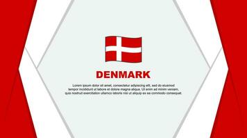 Dinamarca bandeira abstrato fundo Projeto modelo. Dinamarca independência dia bandeira desenho animado vetor ilustração. Dinamarca fundo