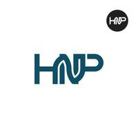 carta hnp monograma logotipo Projeto vetor