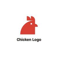 vermelho frango logotipo, adequado para Comida negócios vetor