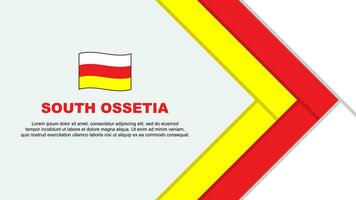 sul ossétia bandeira abstrato fundo Projeto modelo. sul ossétia independência dia bandeira desenho animado vetor ilustração. sul ossétia desenho animado