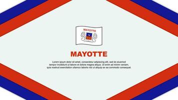 mayotte bandeira abstrato fundo Projeto modelo. mayotte independência dia bandeira desenho animado vetor ilustração. mayotte modelo