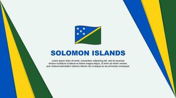 Salomão ilhas bandeira abstrato fundo Projeto modelo. Salomão ilhas independência dia bandeira desenho animado vetor ilustração. Salomão ilhas bandeira