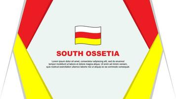 sul ossétia bandeira abstrato fundo Projeto modelo. sul ossétia independência dia bandeira desenho animado vetor ilustração. sul ossétia fundo