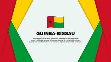 Guiné-Bissau bandeira abstrato fundo Projeto modelo. Guiné-Bissau independência dia bandeira desenho animado vetor ilustração. Guiné-Bissau fundo