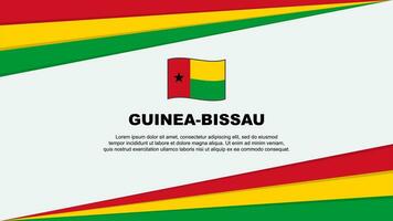 Guiné-Bissau bandeira abstrato fundo Projeto modelo. Guiné-Bissau independência dia bandeira desenho animado vetor ilustração. Guiné-Bissau Projeto