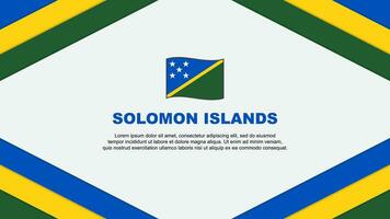 Salomão ilhas bandeira abstrato fundo Projeto modelo. Salomão ilhas independência dia bandeira desenho animado vetor ilustração. Salomão ilhas modelo