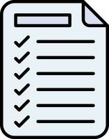 ícone de vetor de lista de tarefas