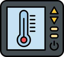 ícone de vetor de termostato