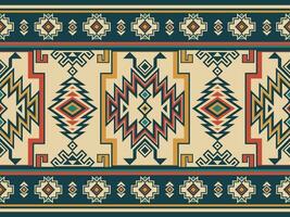 nativo padronizar americano tribal indiano enfeite padronizar geométrico étnico têxtil textura tribal asteca padronizar navajo mexicano tecido desatado vetor decoração moda