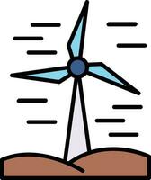 ícone de vetor de moinhos de vento