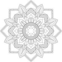 vetor abstrato mandala padronizar. Projeto para uma papel de parede pintura camisa e telha adesivo projeto, coloração livro renda padronizar a tatuagem. mandala. mandala coloração Páginas. flor mandala. coloração Páginas