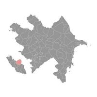 shahbuz distrito mapa, administrativo divisão do Azerbaijão. vetor