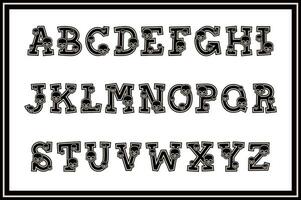 versátil coleção do crânio alfabeto cartas para vários usa vetor
