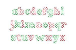 versátil coleção do Natal bola alfabeto cartas para vários usa vetor