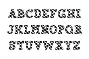 versátil coleção do enfeite alfabeto cartas para vários usa vetor