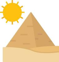 pirâmide panorama vetor ícone
