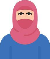 ícone de vetor hijab