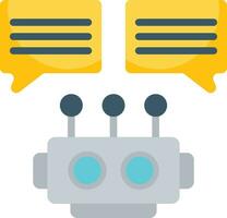 ícone de vetor de chatbot