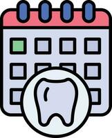 ícone de vetor de consulta ao dentista
