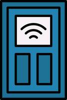 ícone de vetor de porta inteligente