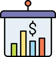 ícone de vetor de plano de negócios