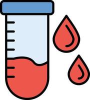 ícone de vetor de exame de sangue