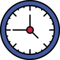 ícone de vetor de relógio de parede