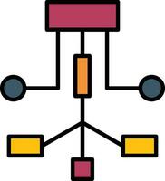 ícone de vetor de fluxo de trabalho