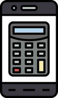 Móvel calculadora vetor ícone