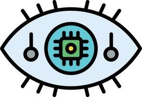 robótica olho vetor ícone