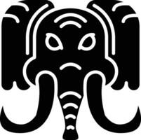 ícone de vetor de mamute