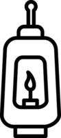 design de ícone de vetor de lanterna