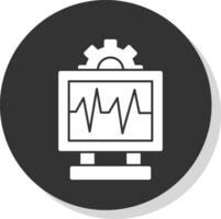 sistema monitoramento vetor ícone Projeto