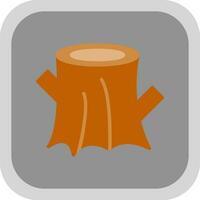 design de ícone de vetor de toco de árvore