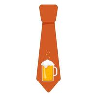 uma gravata decorada com elementos para st. dia de patrick. estilo cartoon vetor