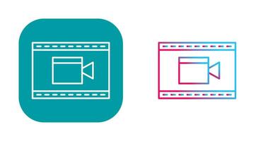 ícone exclusivo de vetor de vídeo e animação