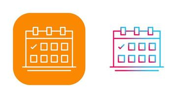 ícone de vetor de calendário