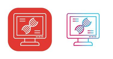 ícone de vetor de teste de dna