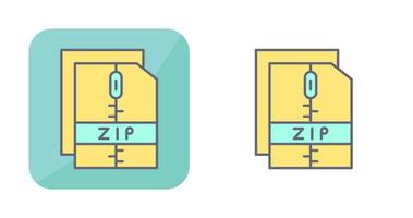 ícone de vetor de arquivo zip