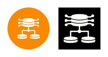 ícone de vetor de dados estruturados