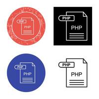 ícone do vetor php