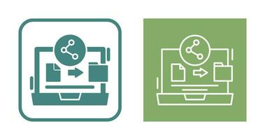 ícone de vetor de compartilhamento de arquivo