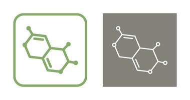 ícone de vetor de molécula